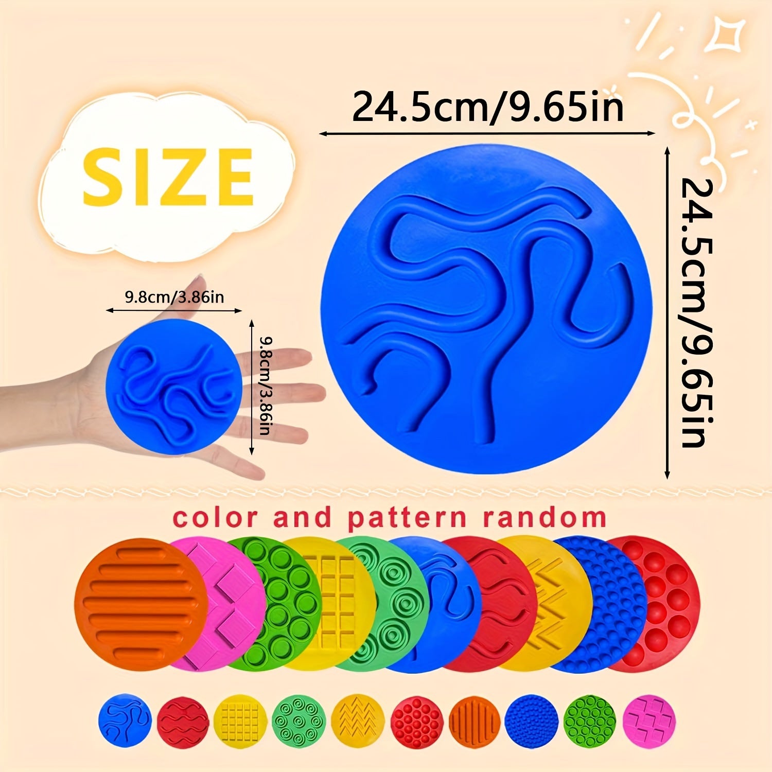 Waterproof Silicone Floor Mat for Children Autism Sensory Play and Learning
