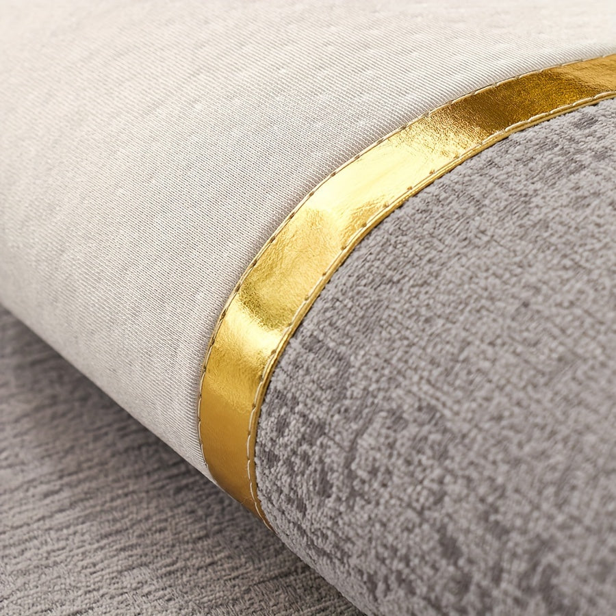 Chenille Sofa Cover for 1-4 Seater Nordic Style Gold Accents Non-Slip Washable