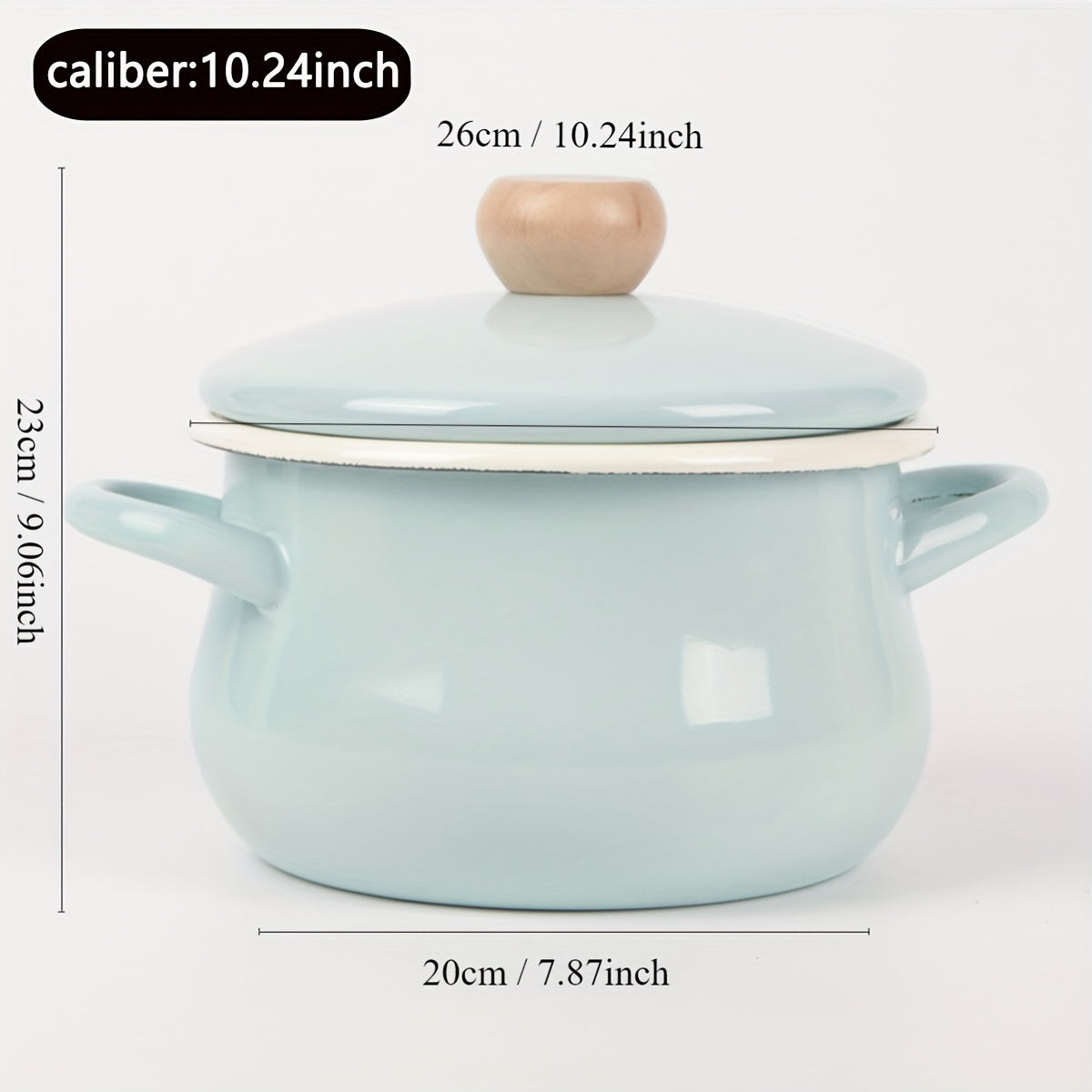 Enamel Cookware Non-Stick Soup Pot Stewing Pot with Large Capacity