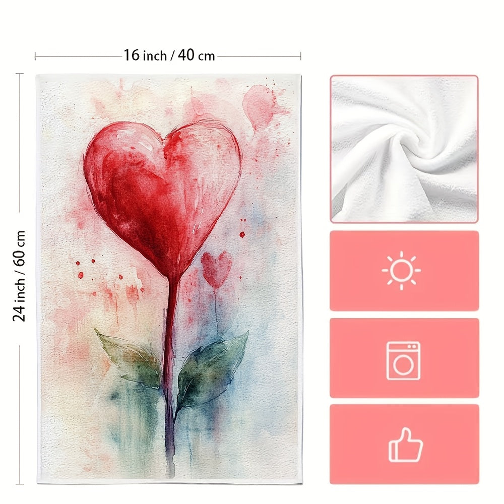 Set of 2 Ultra Soft Kitchen Towels 16x24 Inches Highly Absorbent Dish Towels