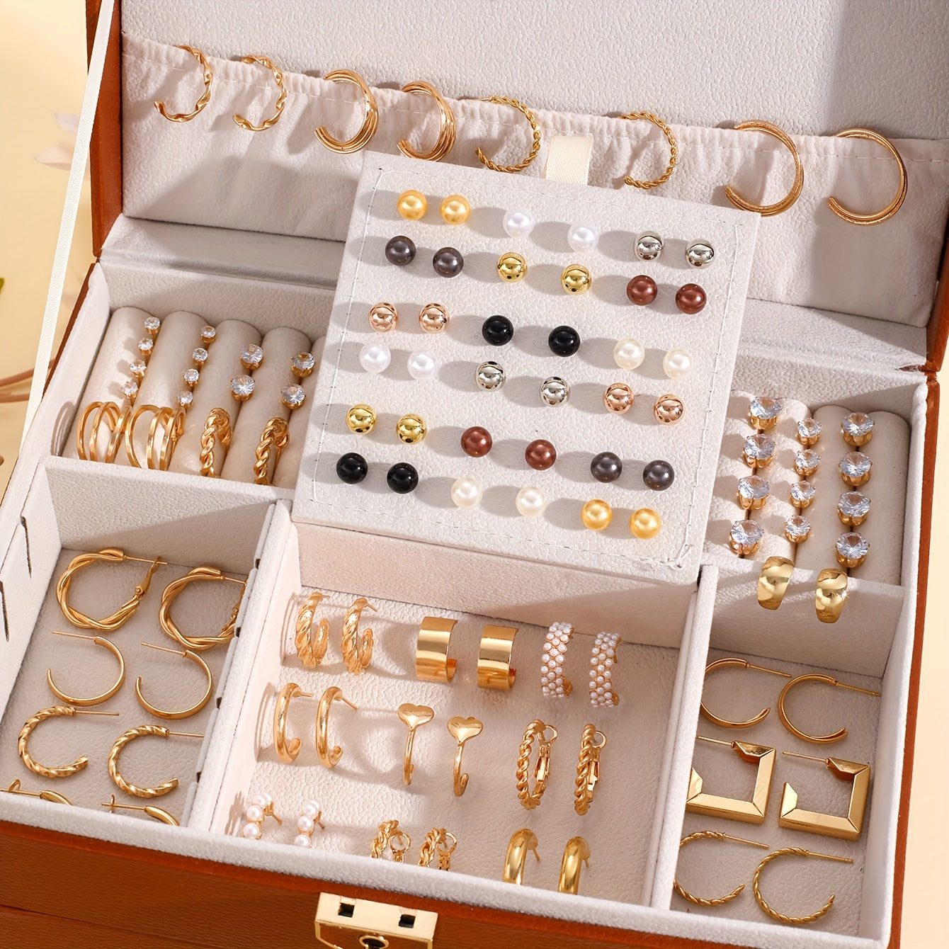 Women’s 108-Piece Alloy Earring Set for Everyday Wear Versatile Gift for All Seasons
