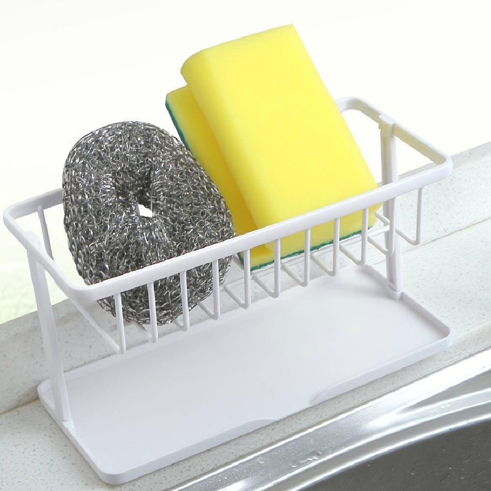 Multifunctional Plastic Sponge Drainer Faucet Sink Organizer Kitchen Counter Storage