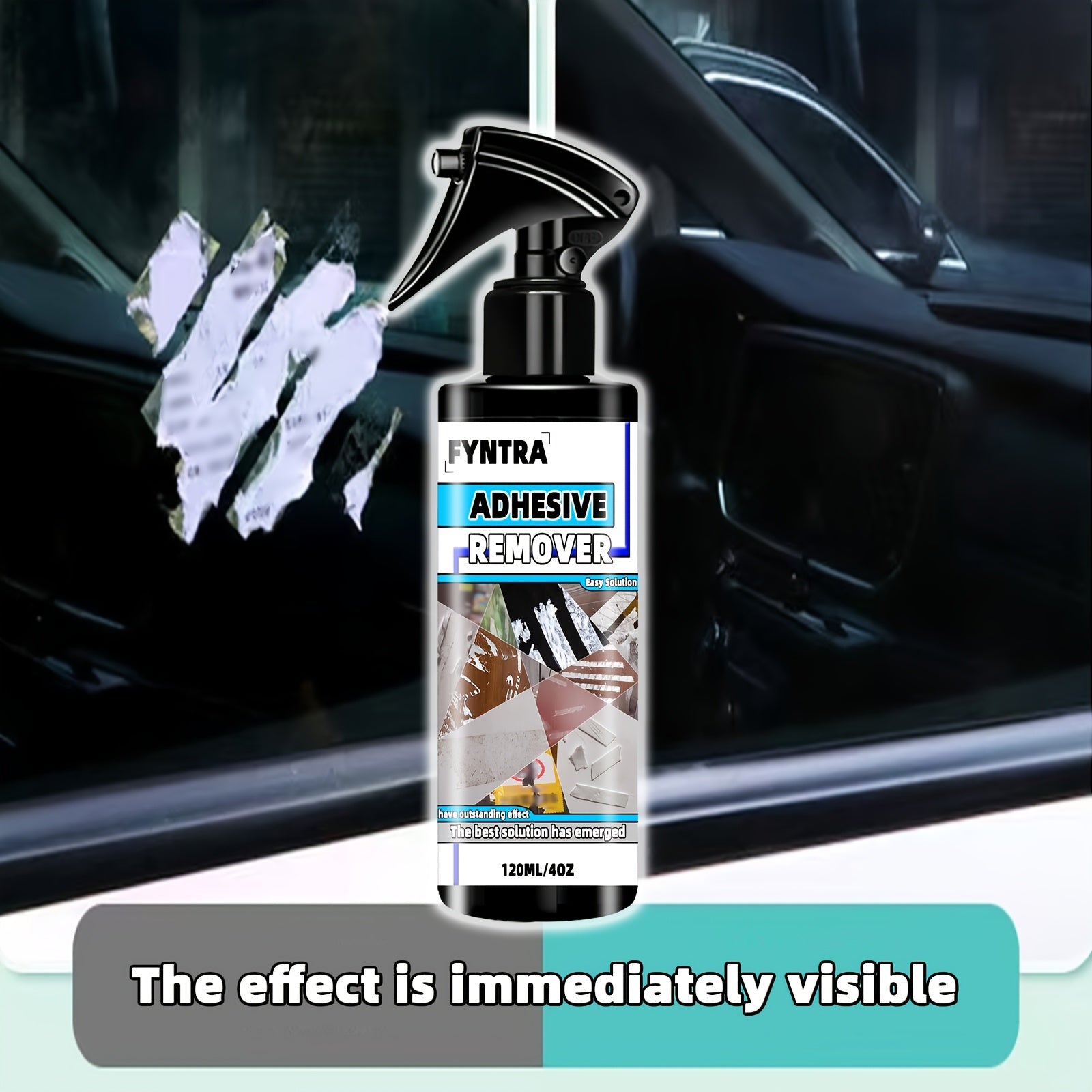 Adhesive Remover For Labels and Stickers, Safe, Fast, Includes Spatula Tool