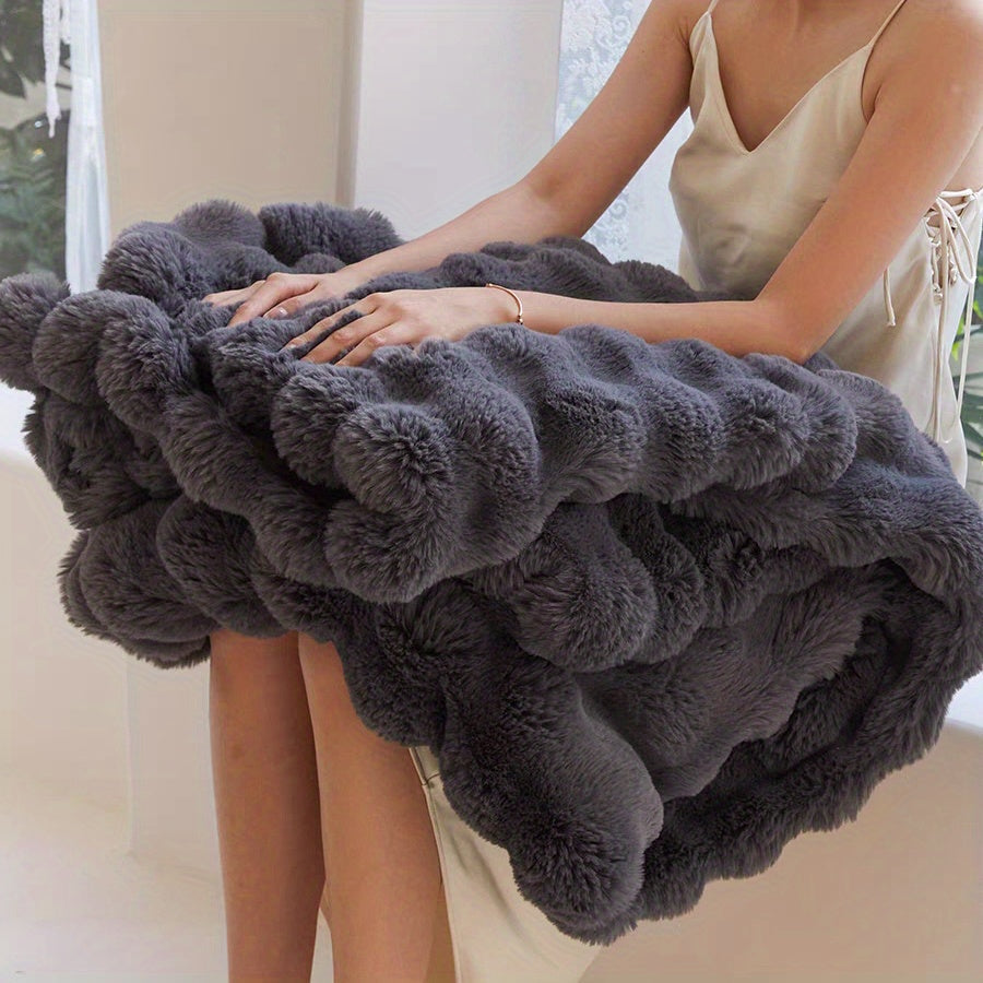 Plush Blanket Soft Cozy Travel Sofa Bed Home Decor Gift