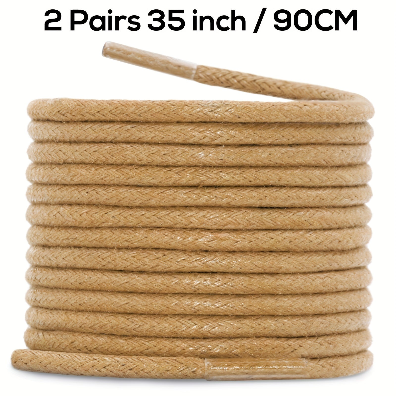 Unisex Waxed Shoelaces 0.25cm Thick Round Replacement Multi-Coloured 4 Pairs