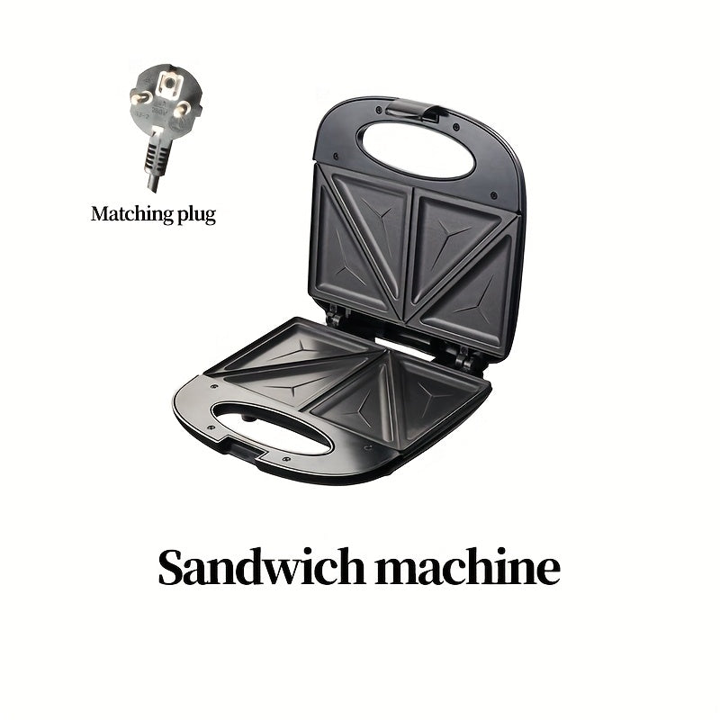 750W stainless steel multi-function maker with pilot light cold touch handle non-stick plate for toast waffles