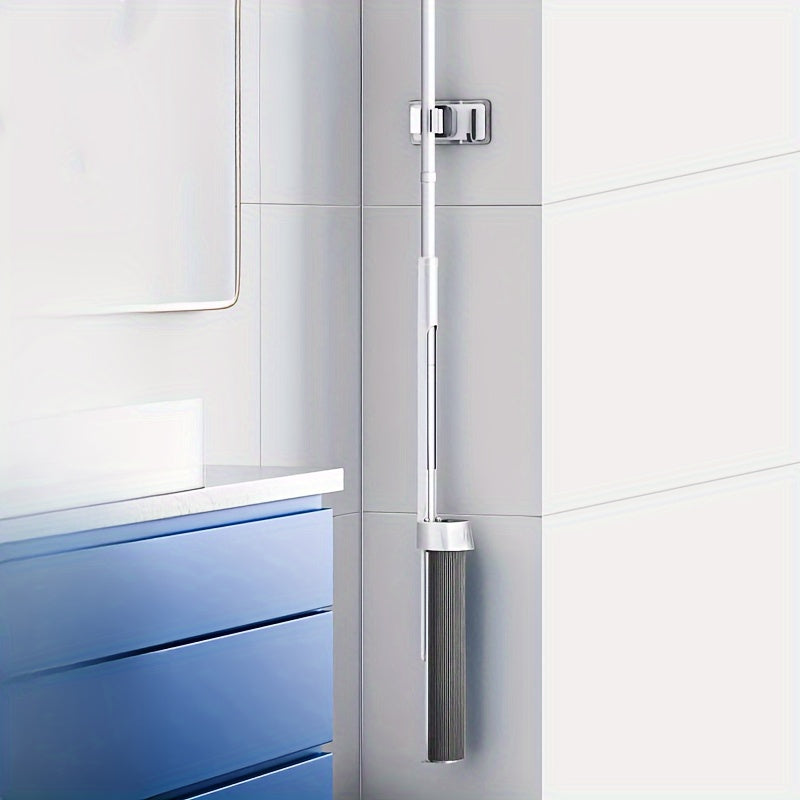 Qoʻlni qoʻllamasdan oʻz-oʻzidan siqiladigan mop, silikonga oʻralgan, zanglamaydigan poʻlatdan yasalgan, hoʻl va quruq polni tozalash uchun