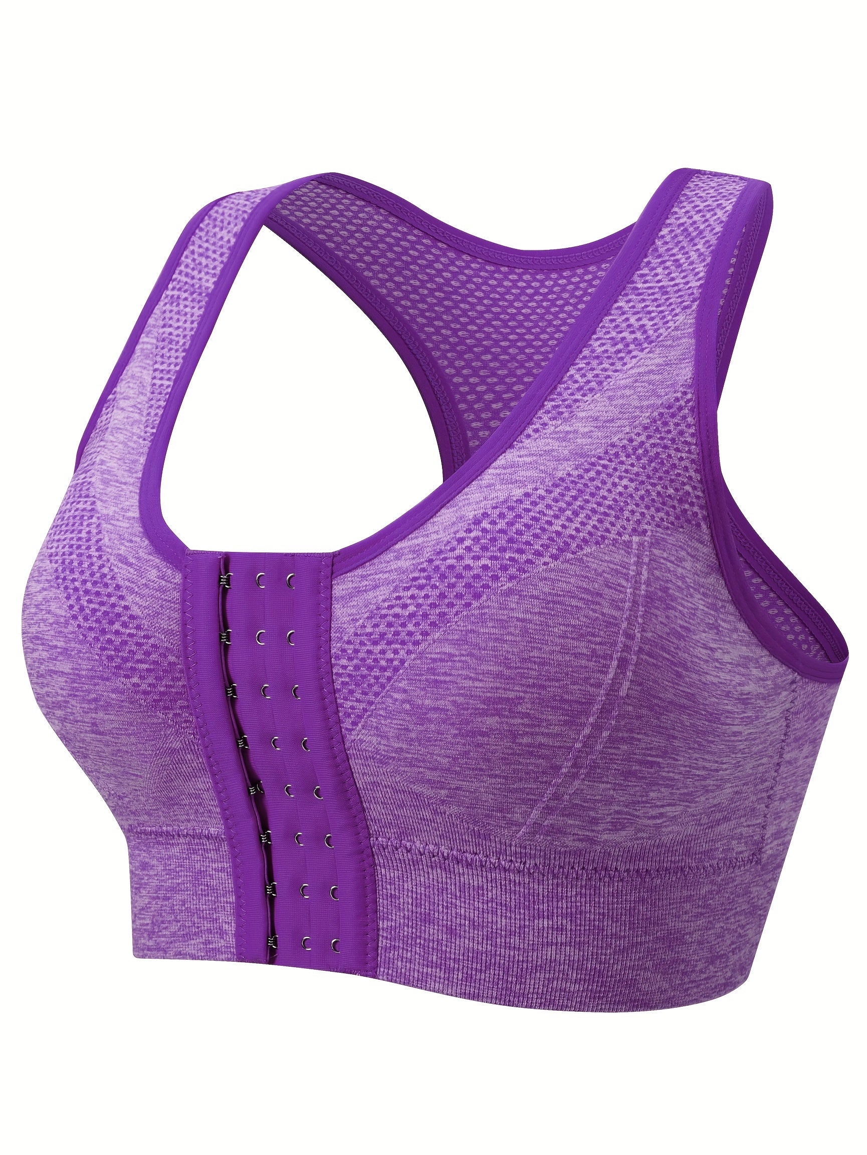 Women's Large Size Sports Bra Without Steel Ring Breathable Front Buckle