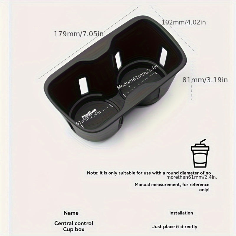 Universal Car Water Bottle Holder Shockproof Anti-Slip Central Control