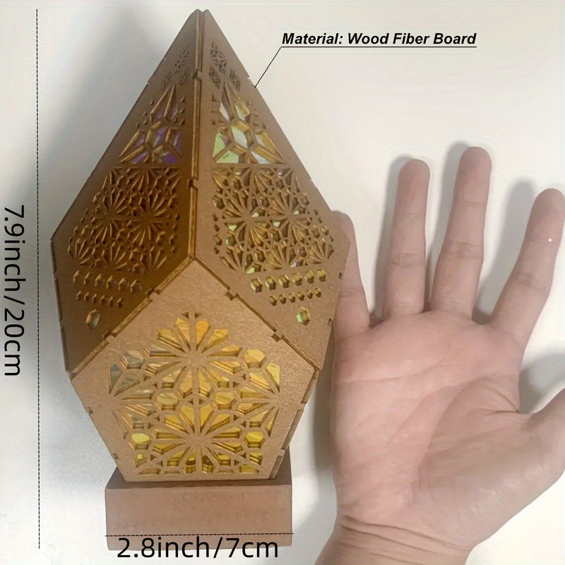 Lámpara de mesa con proyector de cielo estrellado, estilo bohemio, luz nocturna