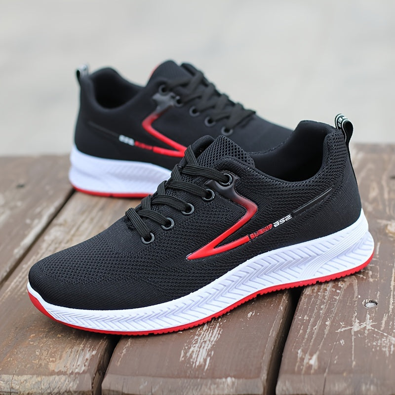 Unisex Breathable Mesh Sneakers with Non-Slip Rubber Soles for All Seasons