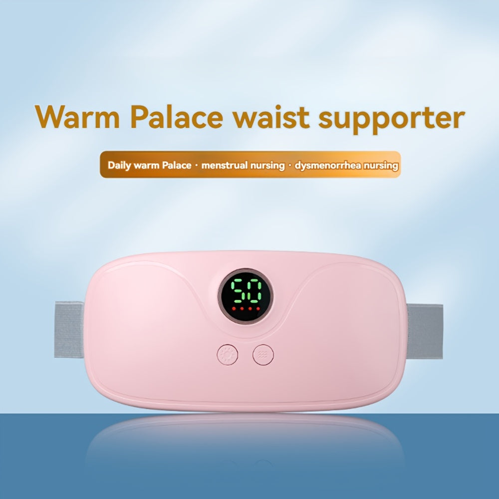 Cinturilla de calefacción recargable para la cintura con ajustes de temperatura y modos de vibración