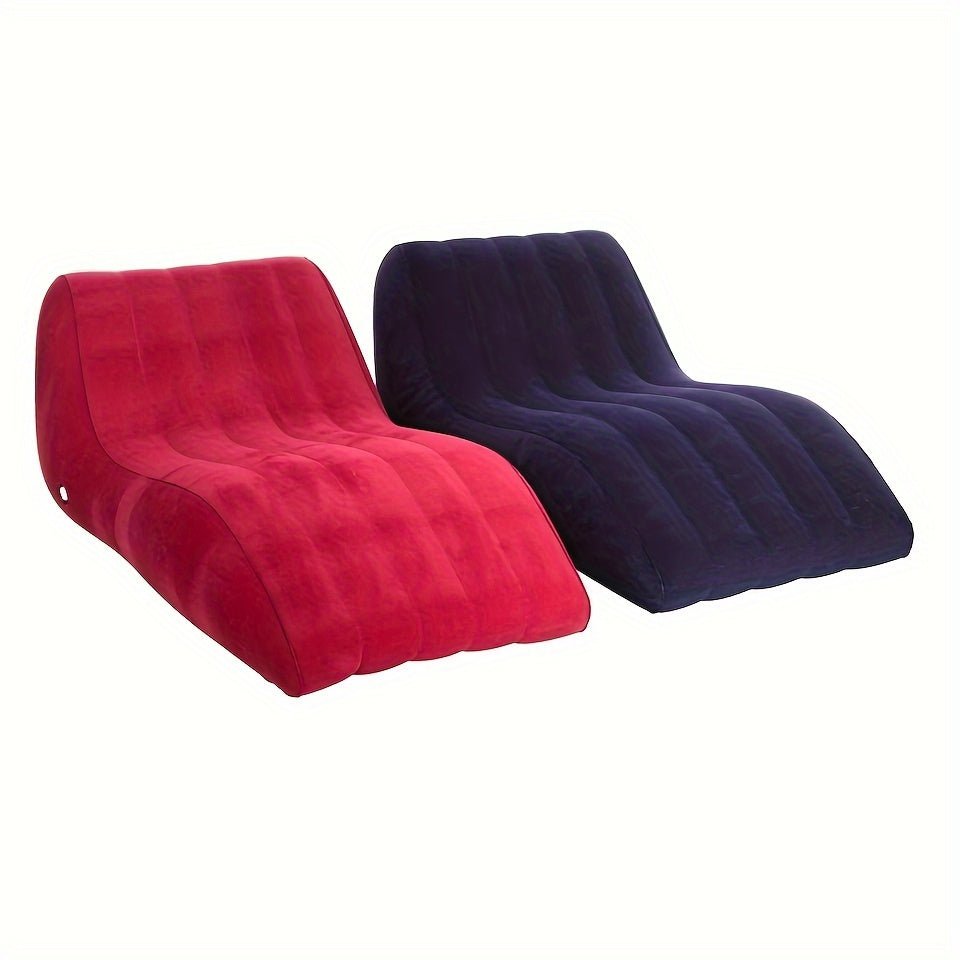 Sofá inflable portátil, asiento, cojín impermeable para relajarse al aire libre y en el coche