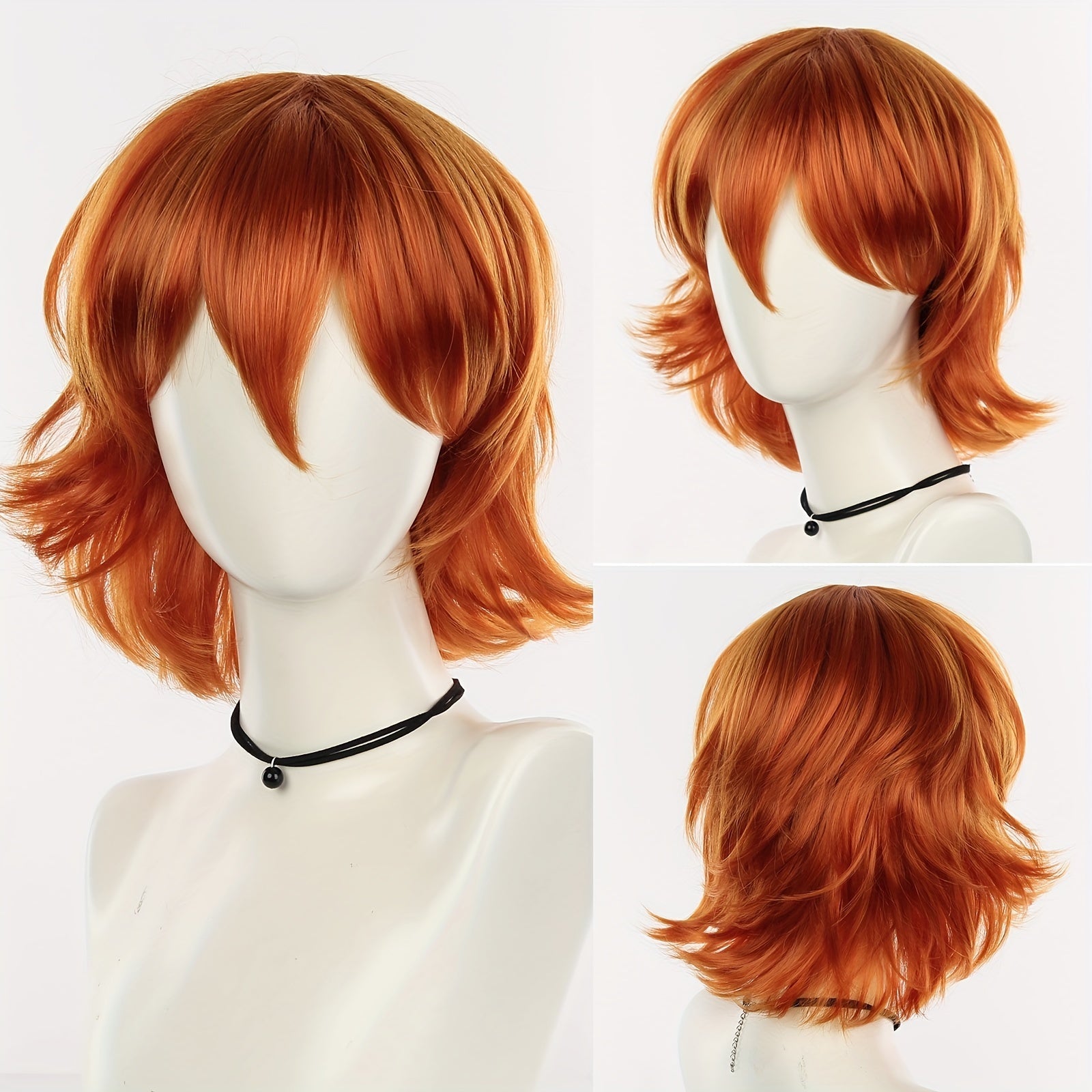 Men's Synthetic Short Hair Wig for Cosplay Halloween Costume Accessory