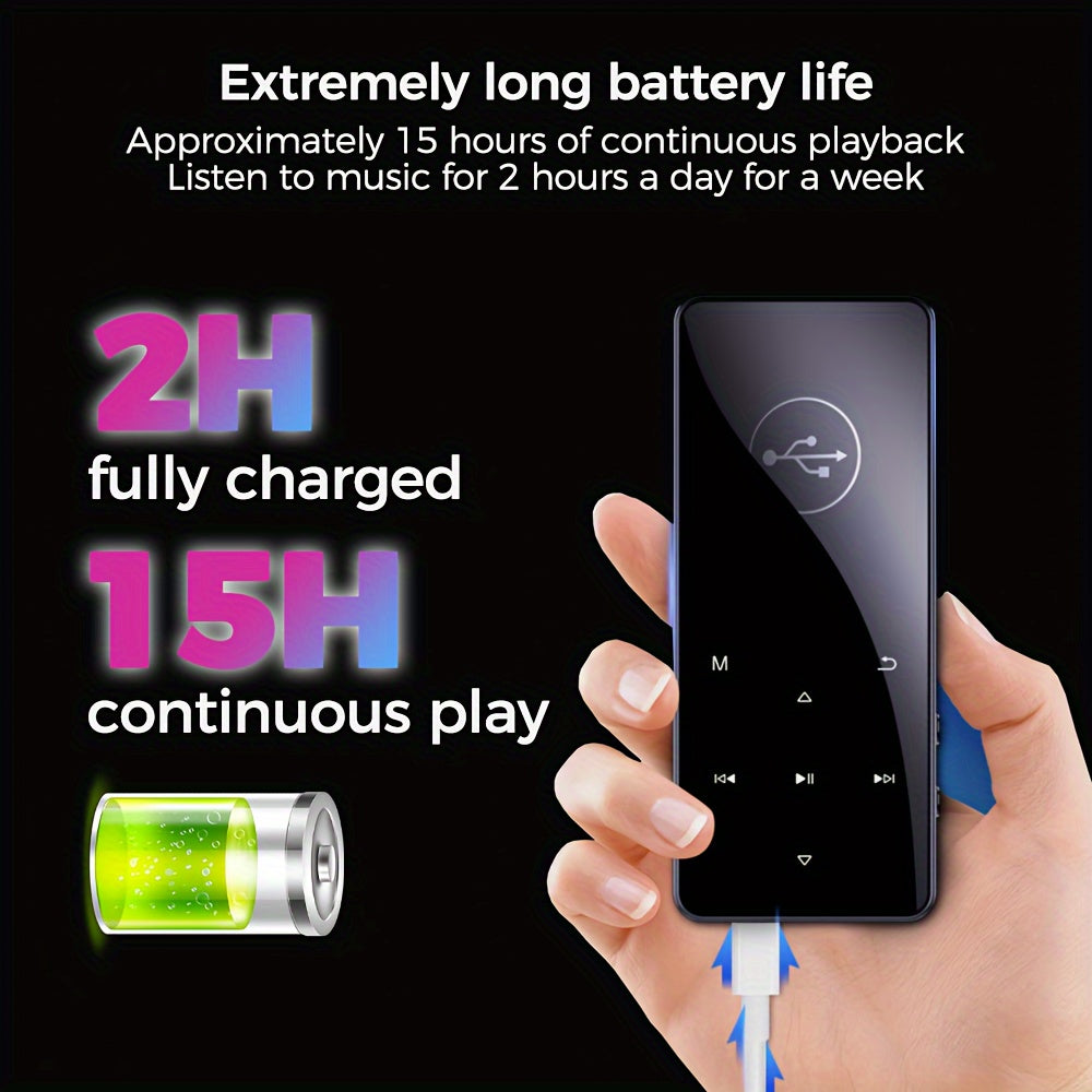 68GB HiFi MP3 Player with Wireless Video FM Radio Voice Recorder and LCD Display