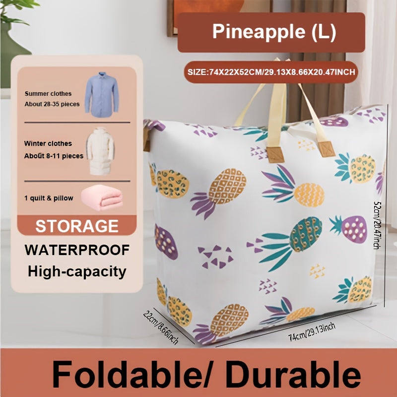 1-qismli choyshab saqlash sumkasi, multfilm naqshli, qalinlashtirilgan ko'chma kiyimlarni tartibga solish sumkasi. Ushbu juda katta sig'imli ko'chirish sumkasi yotoq xonangiz aksessuarlarini tartibga solish uchun mukammaldir.