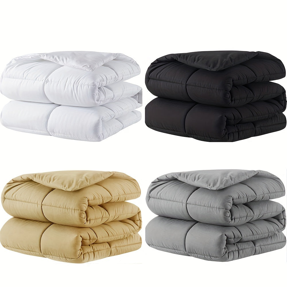 All-Season Polyester Quilted Comforter Duvet Insert with Corner Tabs