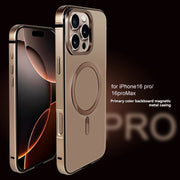 iPhone 16 Pro Max Metal Protective Case with Color Back Panel and Solid Protection