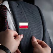 Set of 10 Polish Flag Brooch Pins Alloy National Pride Accessories for Suits and Bags