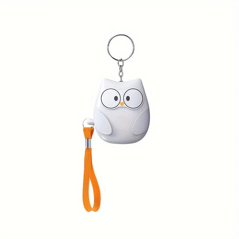 Cute Owl Personal Alarm 130dB Loud Siren LED Light Battery-Powered Safety Device