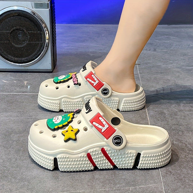 Yozgi qopqoq poyabzallari bolalar uchun, yoqimli multfilm charm bilan, ochiq havoda faoliyatlar uchun mukammal