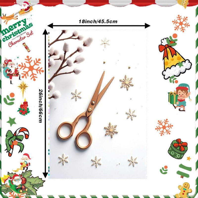 Christmas Snowflake Decor 18x66cm Merry Christmas Letters SOPZJ Wintertime