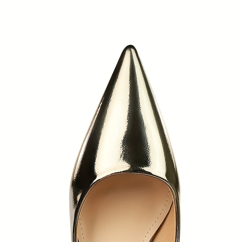 Women Leather Pointed Toe Pumps Low Heel Spring Autumn Party Shoes