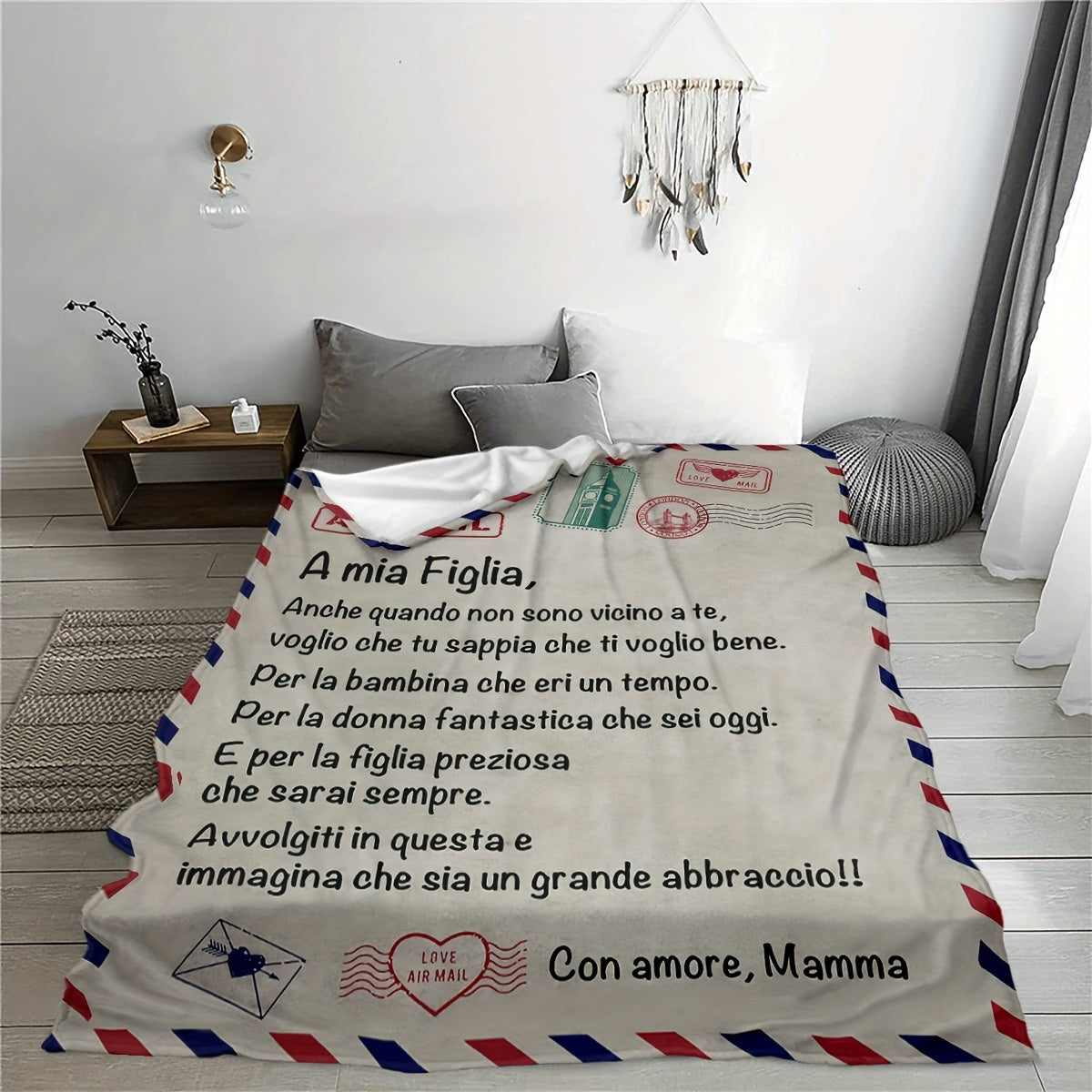 Digital Print Blanket for Daughter Soft Lightweight Lounge Throw