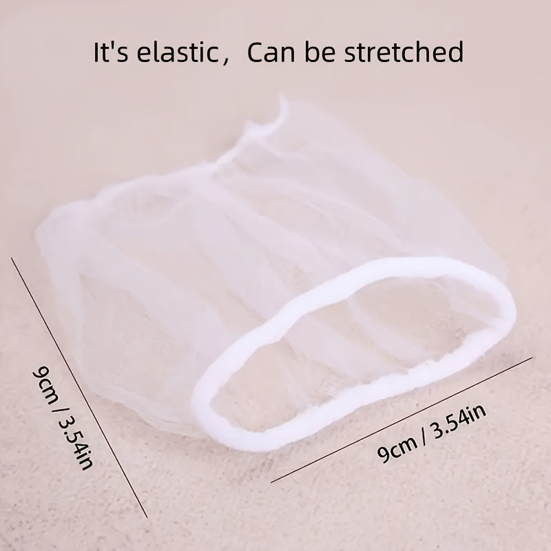 Paquete de 100 bolsas desechables para coladores de fregadero de malla de nylon para una limpieza fácil