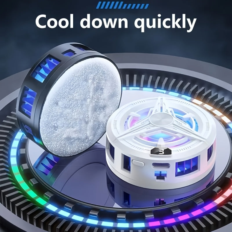 Portable USB Phone Cooling Fan for Gaming Heat Dissipation Compact Phone Cooler