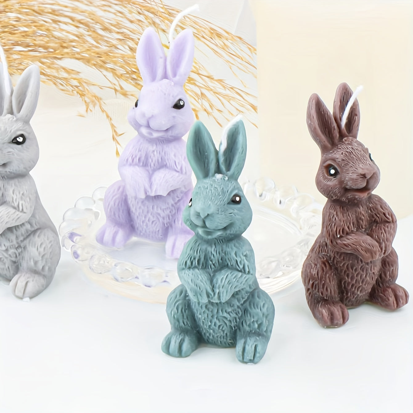 Silicone Rabbit Mold for Fondant, Chocolate, Gummy, Soap, and Ice Cubes