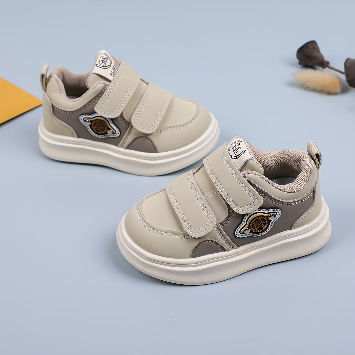 Kids' Retro Casual Sneakers for Boys and Girls Breathable PU Upper Rubber Sole