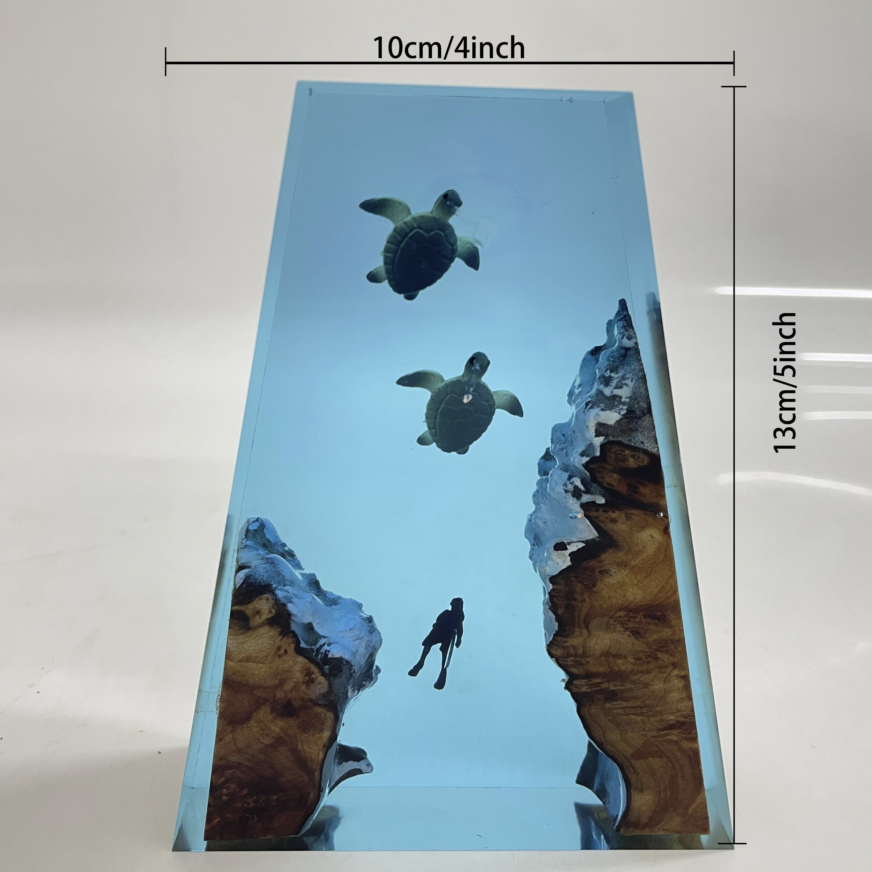 Qo'l bilan tayyorlangan toshbaqa qatron lampasi yotoqxona stoli uchun. Yotoqxona bezatish uchun noyob va zamonaviy yoritish, ajoyib sovg'a bo'ladi!