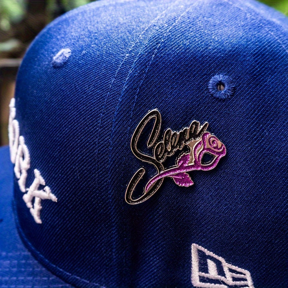 Enamel Rose Lapel Badge Zinc Alloy Hat Clothing Decoration