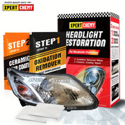 Headlight Restoration Kit - 2-Step UV Clear Coat for Sun Damage