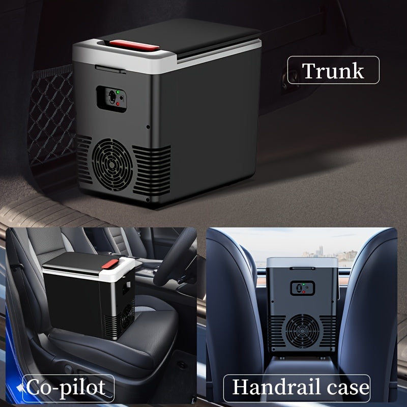 Sayohat, lager va saqlash uchun portativ 10L avtomobil muzlatgich sovutgich va ventilyator