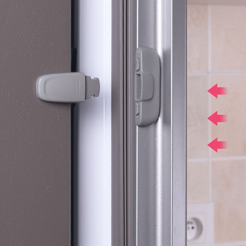 Eng yaxshi tanlov: Yoshlar uchun xavfsizlik muzlatgich qulfi - 1 dona anti-qisish qo'l shkafi eshigi qulfi, kulrang, BPA-siz plastik