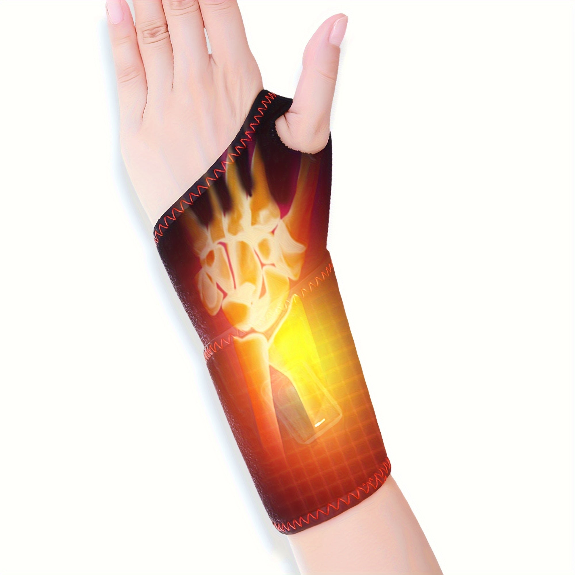 Подогреваемые рукавицы для рук, USB-ортез для запястья с вибрационным массажем 30 Вт