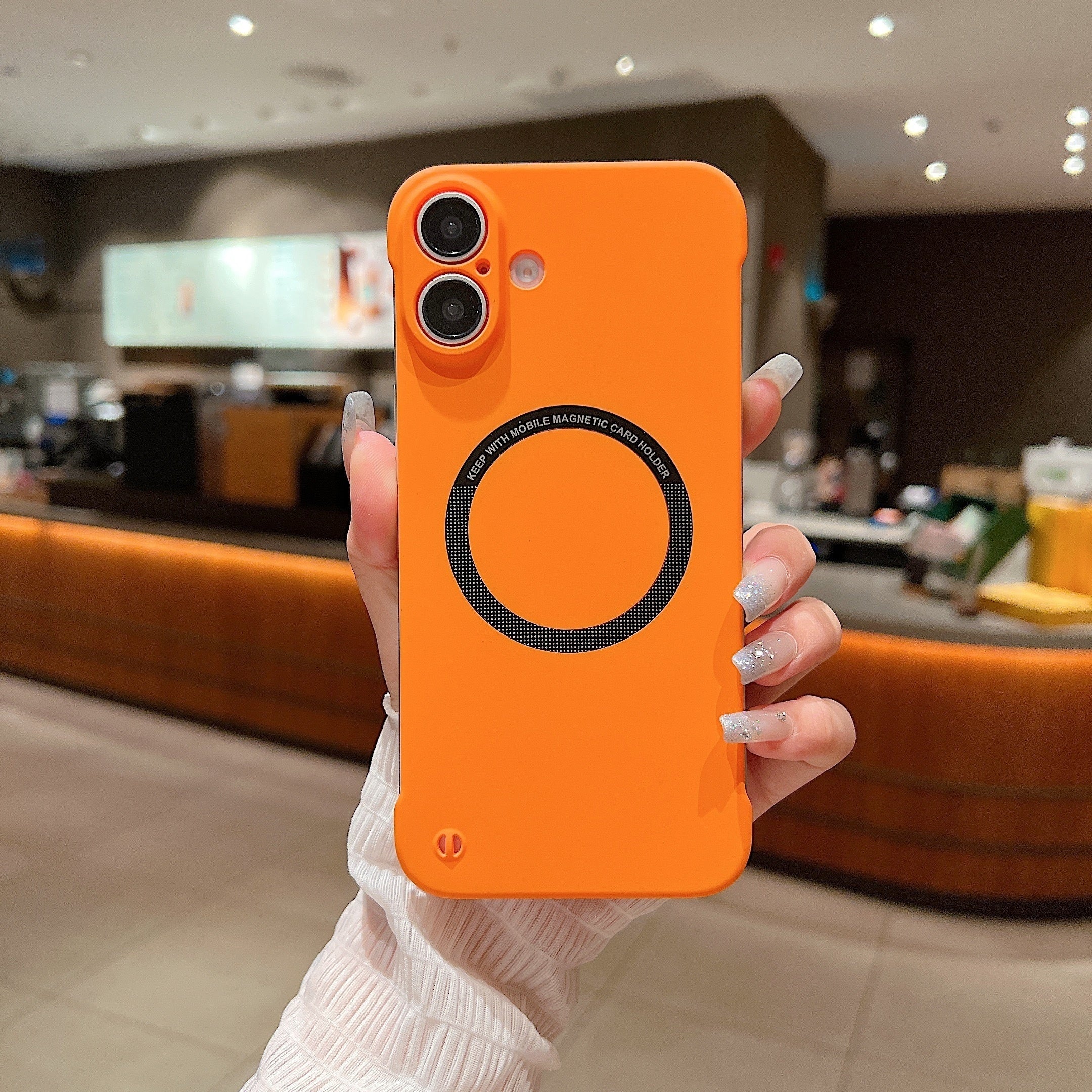 Monochrome Magnetic Phone Case for iPhone Models Wireless Charging Magsafe Compatible