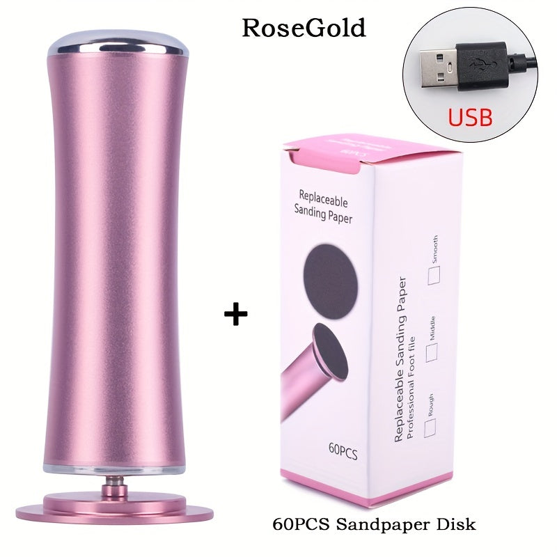 USB quvvatlangan oyoq quruqlik olib tashlagich, silliq oyoqlar uchun, uyda va salonlarda foydalanish uchun ideal.