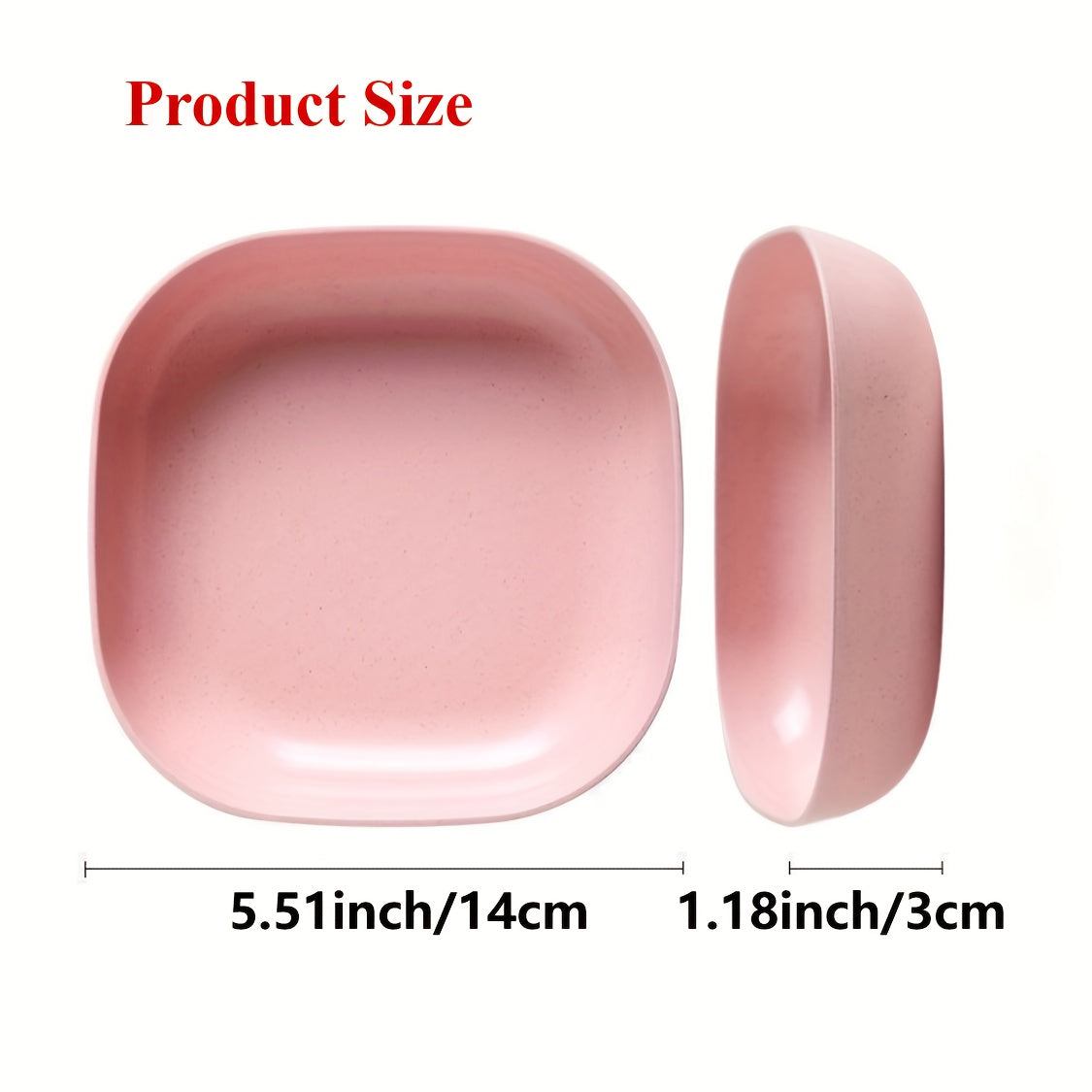 Set of 10 Reusable Fruit and Dessert Serving Plates with Washable Multifunctional Design