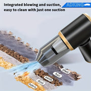 Avtomobil, uy, ofis uchun portativ qo‘l bilan ishlovchi changyutgich, ikki tomonlama 2000mAh batareyalar bilan