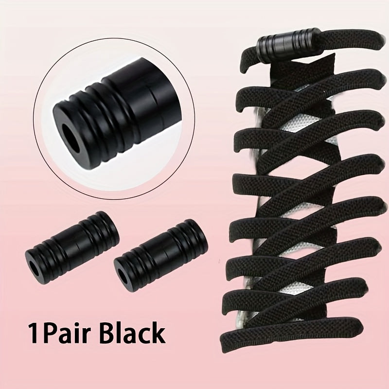 Unisex Elastic No-Tie Shoe Laces 2 Pairs High-Quality Universal