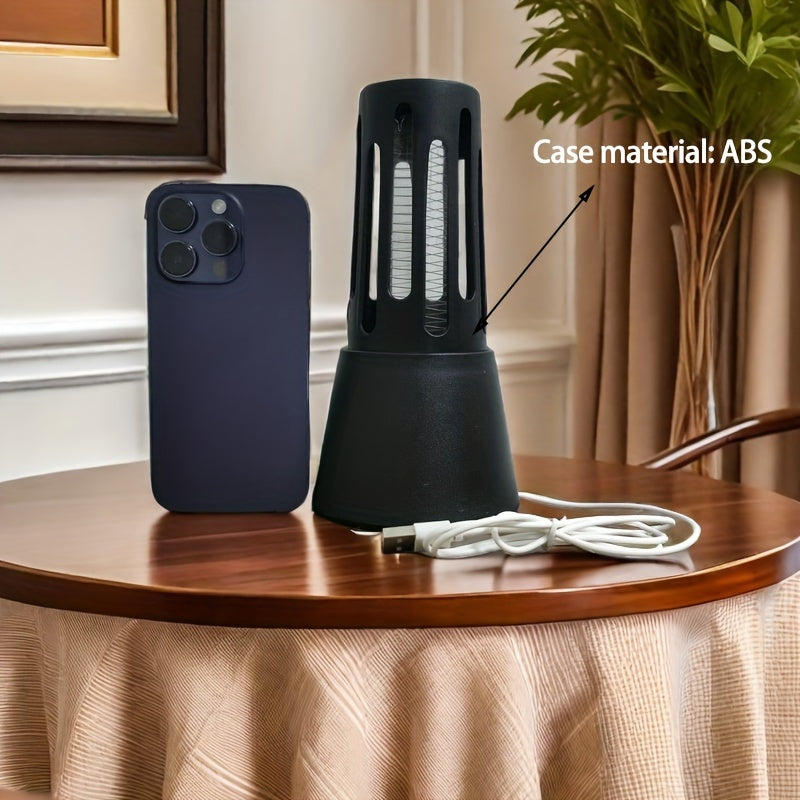 Elektr moskita o'ldiruvchi, zararkunanda qutqaruvchi, USB ulanishi bilan, ko'k va binafsha nur bilan uy va lager uchun.