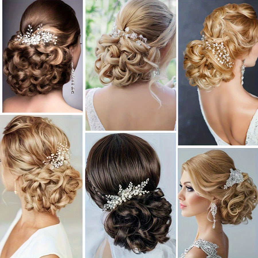 Women's Blonde Synthetic Messy Bun Hair Piece with Flowy Wavy Style