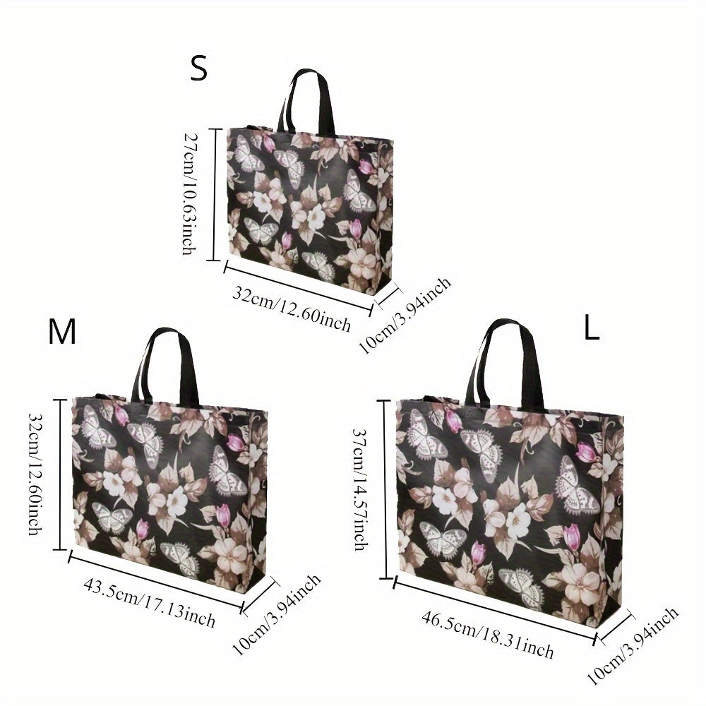 Bolsa de tela no tejida para mujeres, impermeable, plegable, para compras y almacenamiento de viaje