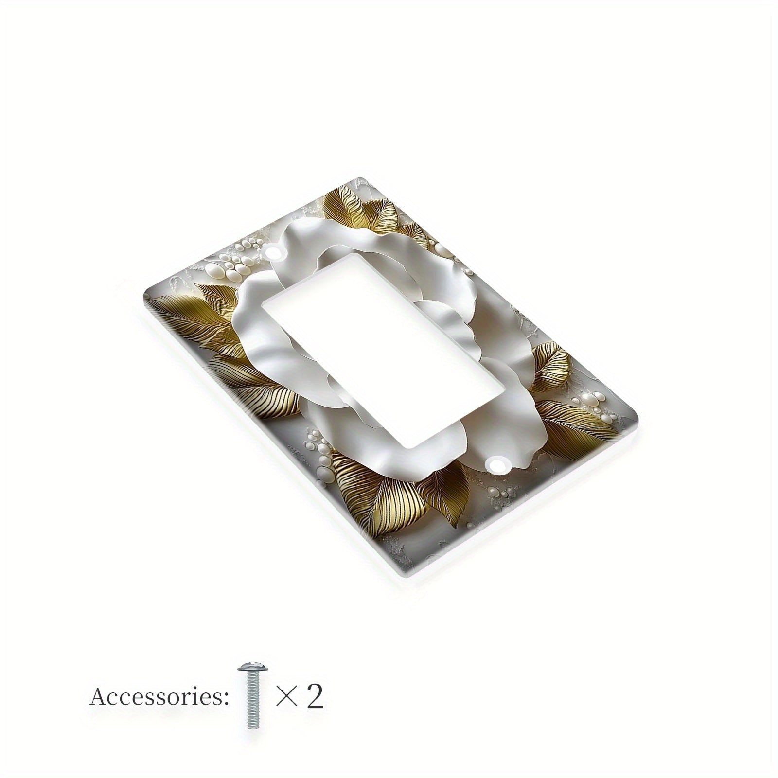 3D Flower Light Switch Cover for Teen Rooms Bedrooms Bathrooms and Game Rooms Easy Installation