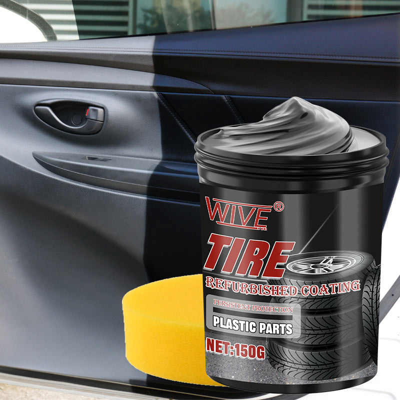 Black Plastic Car Wax and Polishing Kit for Interior and Exterior