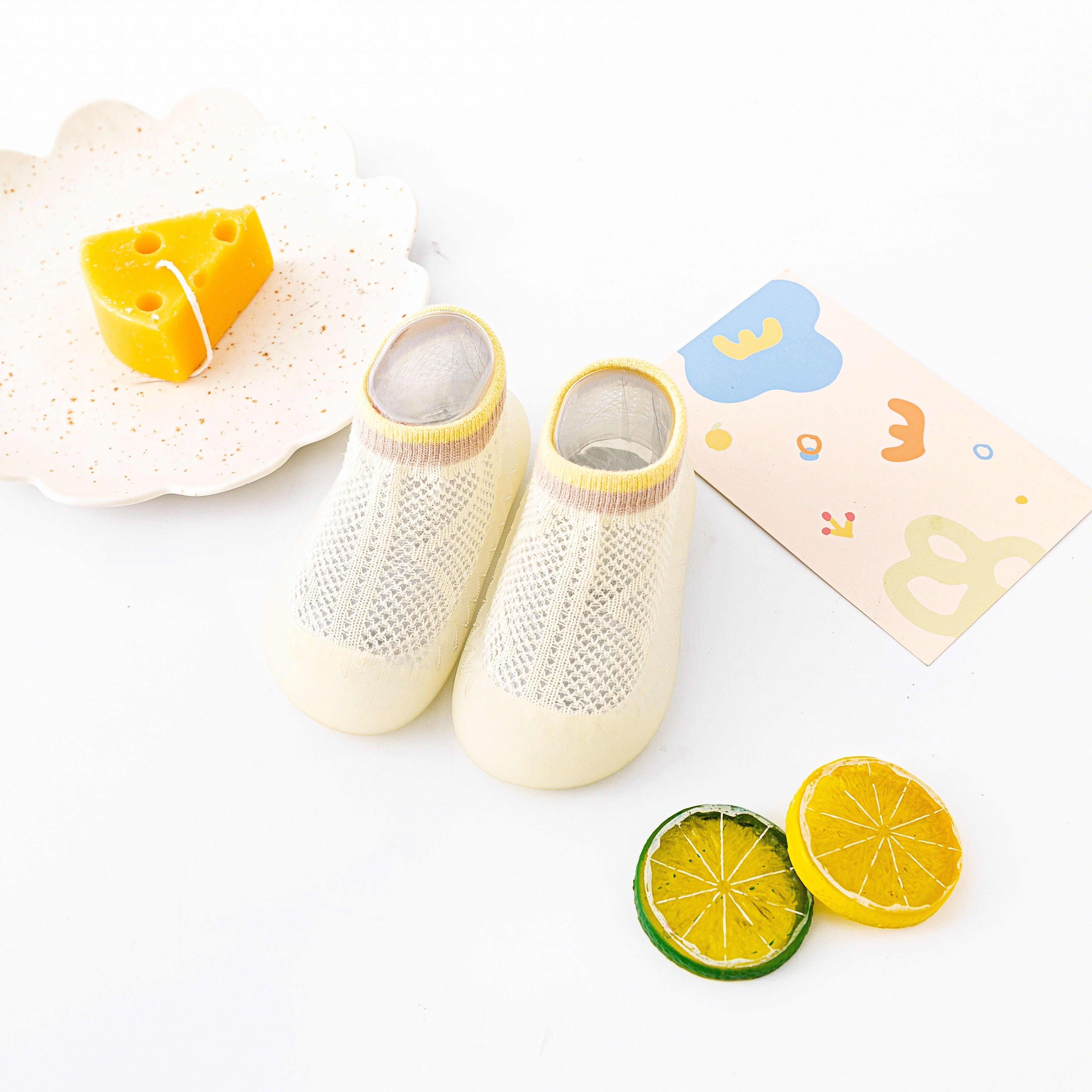 Kichkina erkaklar va qizlar uchun oson kiyiladigan sock poyabzal, nafas oladigan, sirpanmaydigan rezina tagli, ichki va tashqi foydalanish uchun, kuz, bahor