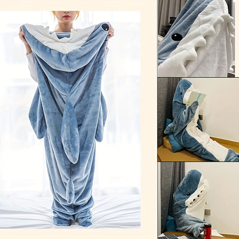 Hooded Blanket Jumpsuit for Adults Super Soft Flannel Cozy Lounge Wear